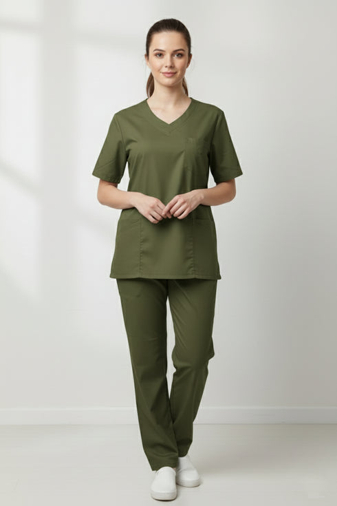Women's 5-Pocket V-Neck Scrub